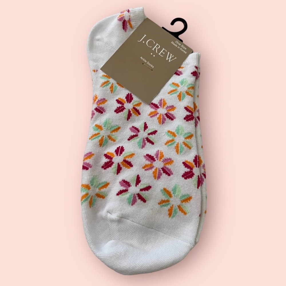 J Crew Women’s socks (Flowers)